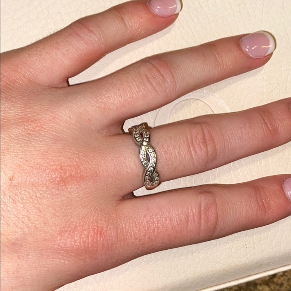 Sterling Silver Infinity Wave Ring - image 4